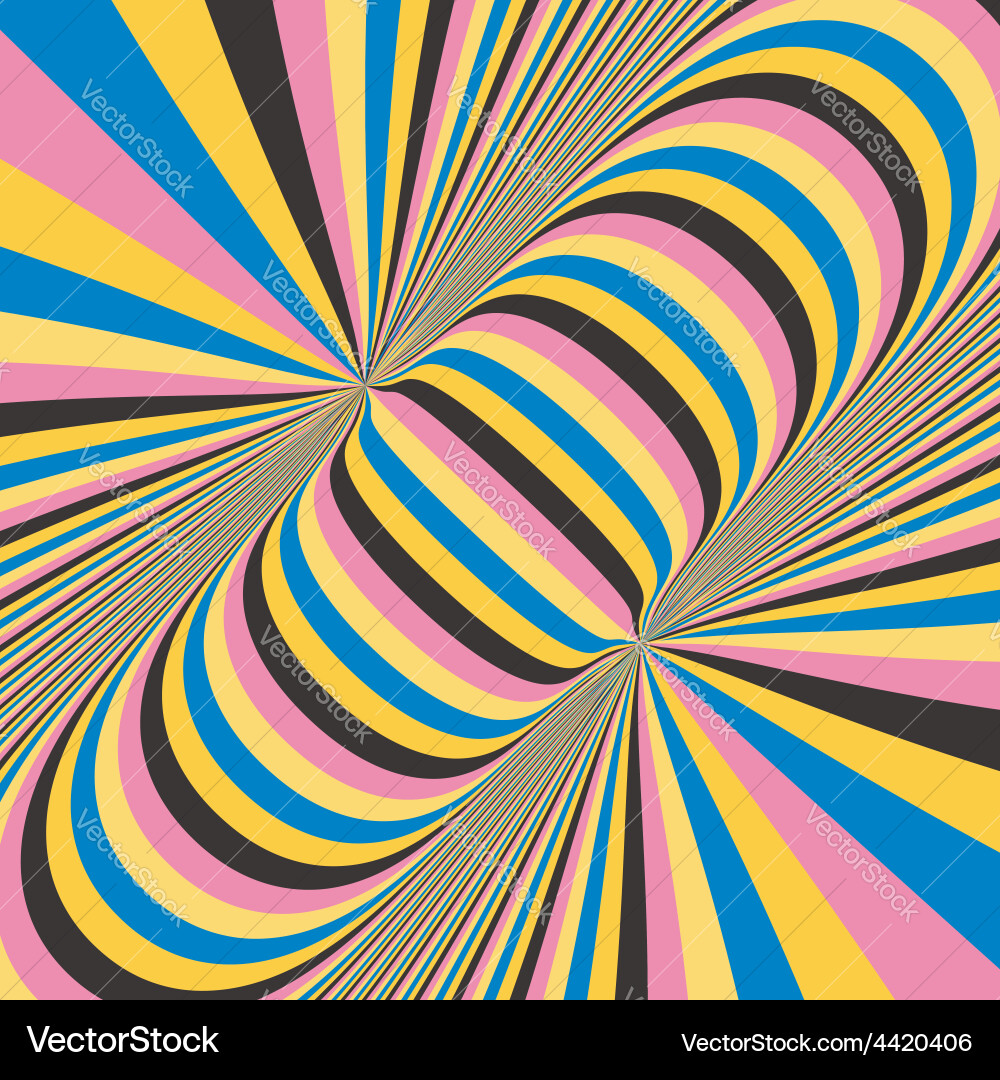 Optical Illusion 3D Abstract Background Vector Image