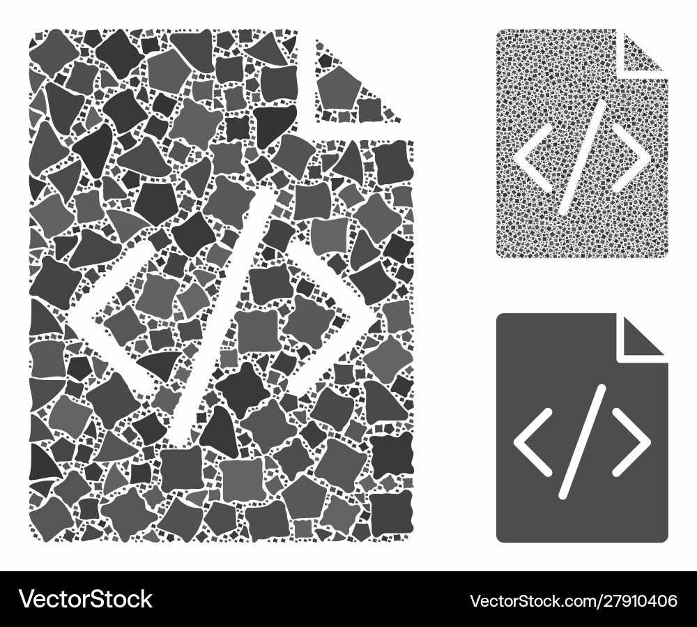 Programming script page composition icon Programming script page composition icon vector image