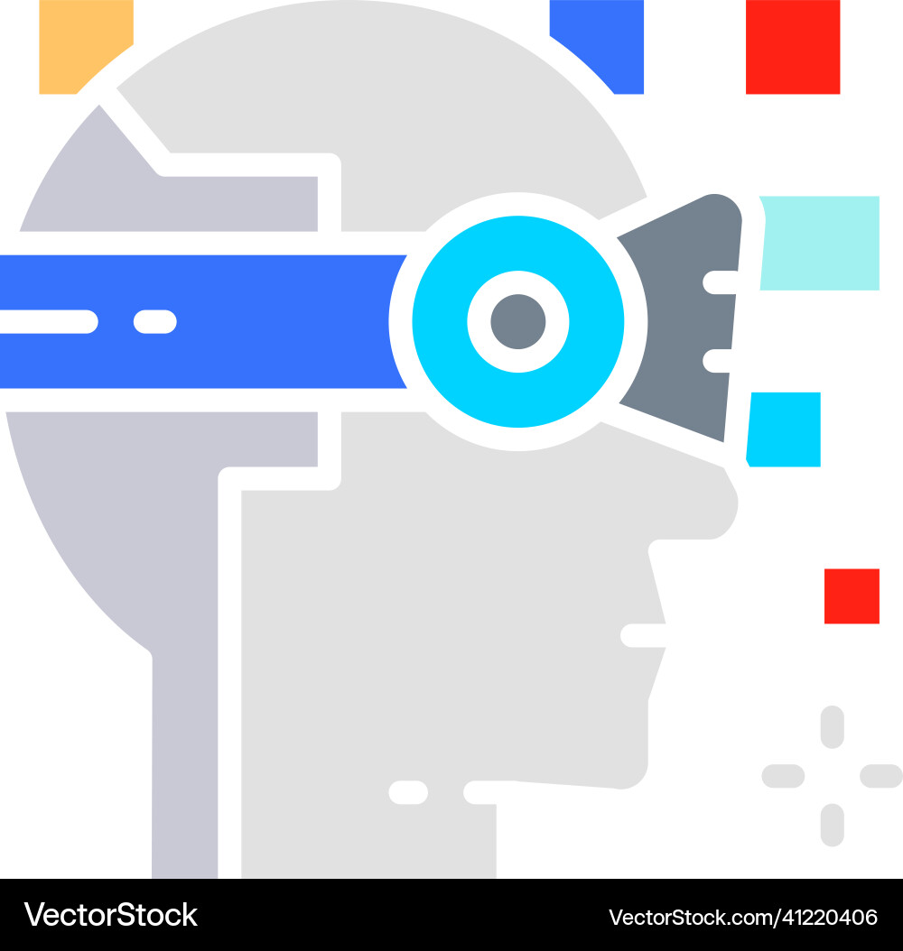 Robot artificial intelligence 360 degree view Robot artificial intelligence 360 degree view vector image