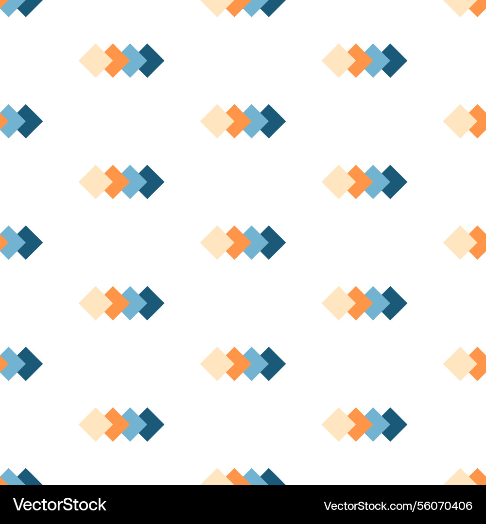 Seamless pattern with colorful overlapping squares Vector Image