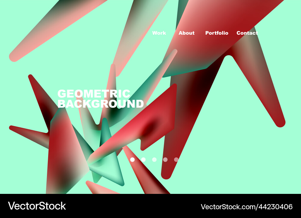 Shards shape composition abstract background web vector image