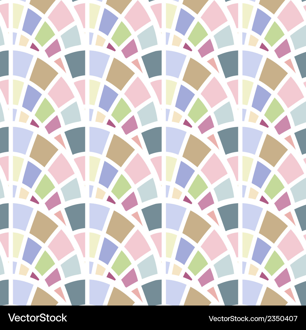 Abstract seamless pattern with mosaic elements vector image