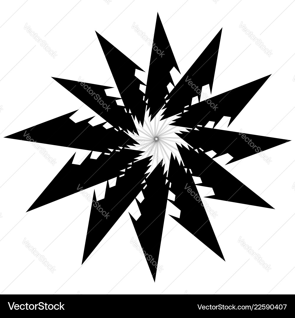 Circular geometric element rotating shapes forms Circular geometric element rotating shapes forms vector image