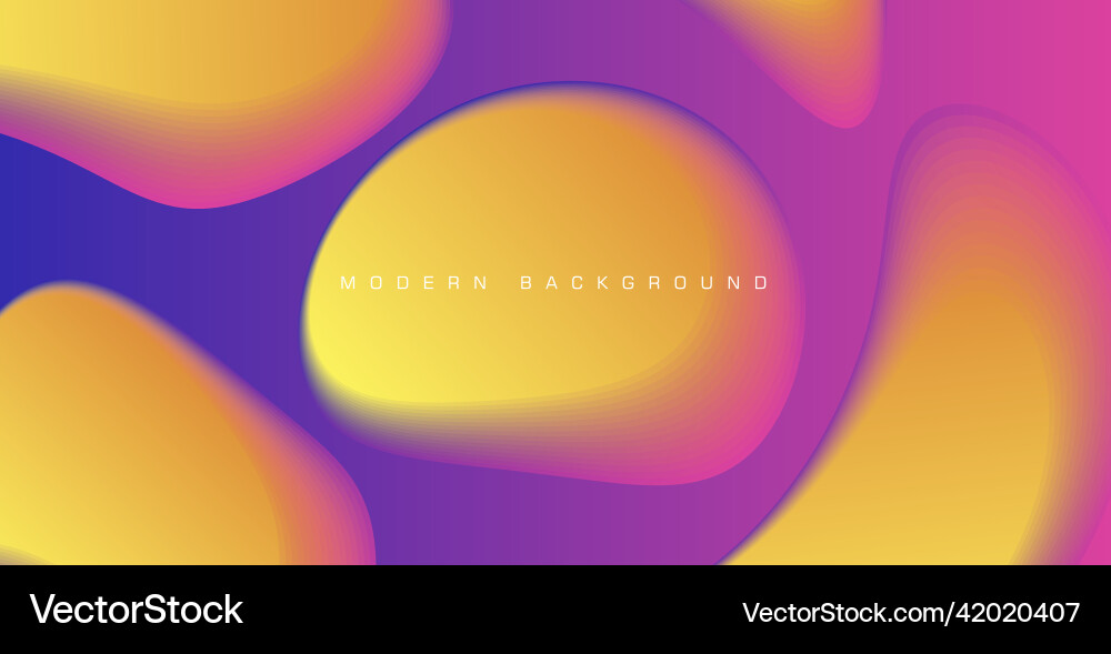 Fluid abstract color background design yellow