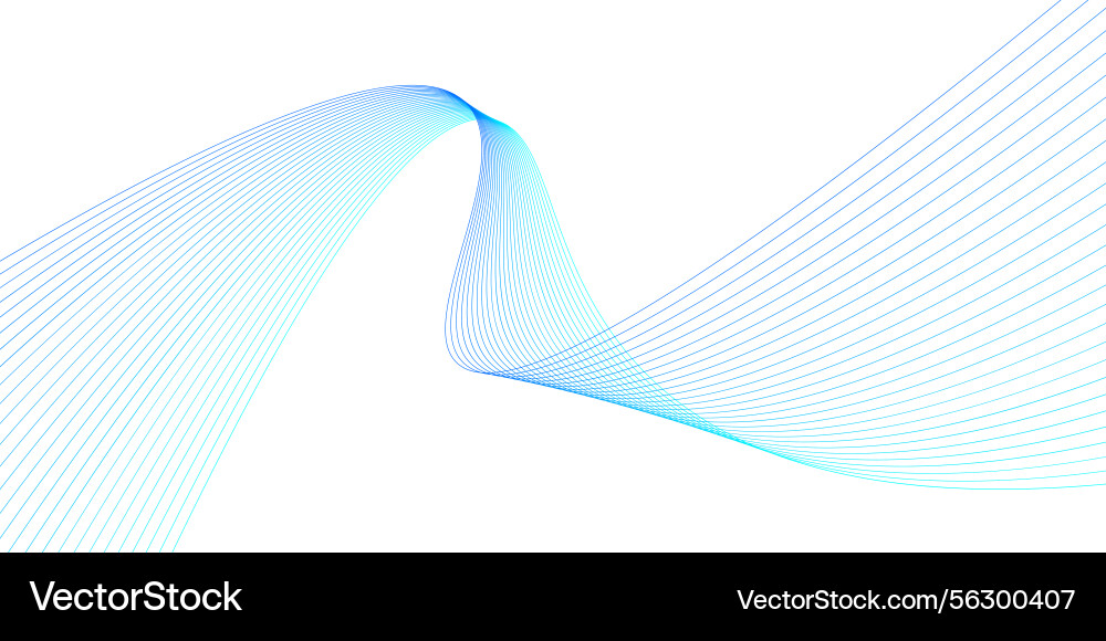 Fluid Wave Gradient Pattern vector image
