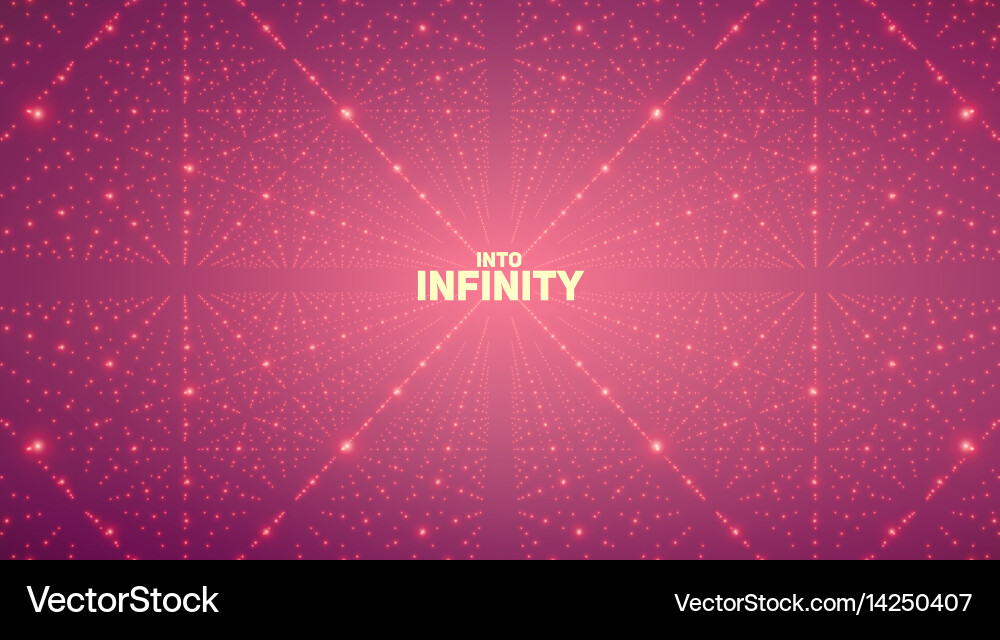 Infinite space background matrix vector image