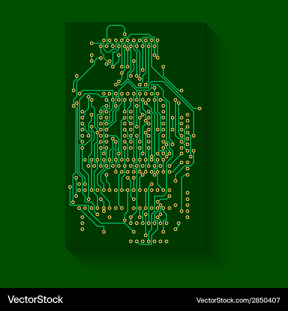 Microchip Circuit Background vector image