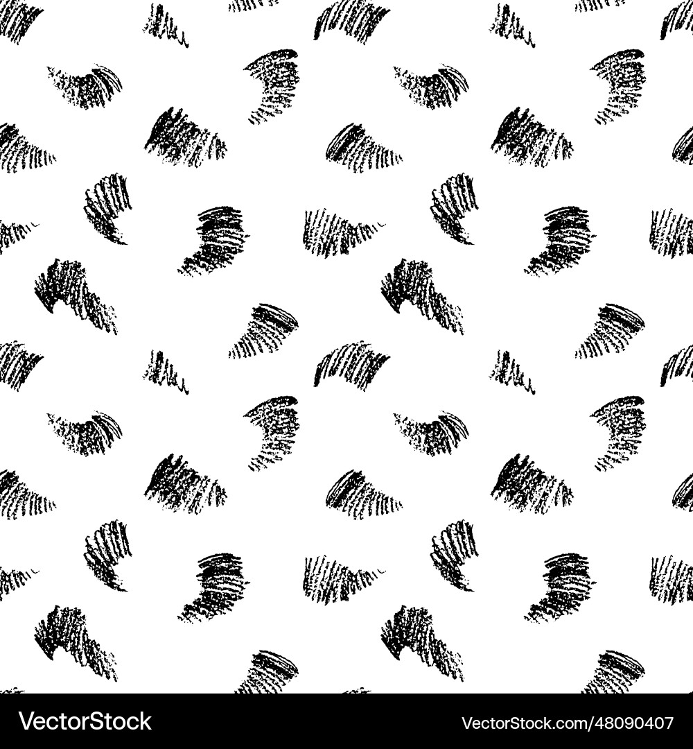 Minimalistic seamless pattern with black scrawls Minimalistic seamless pattern with black scrawls vector image
