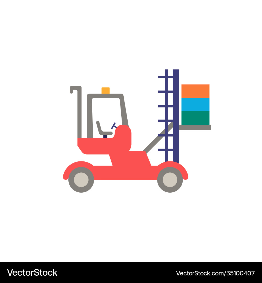 Port loader icon simple element from Port loader icon simple element from vector image