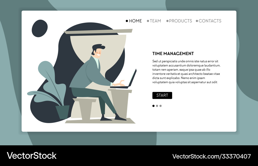 Time Management & Productivity vector image