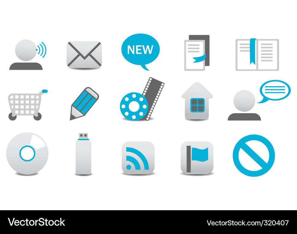 Web icons Vector Image