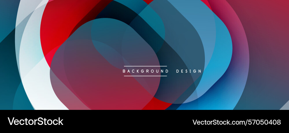 Abstract design features overlapping colorful Abstract design features overlapping colorful Vector Image