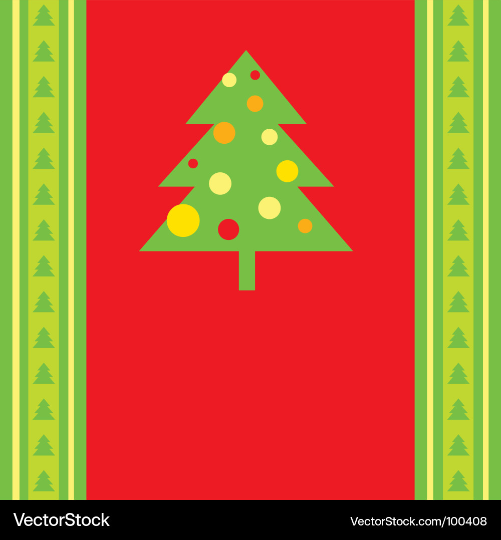 Christmas tree background Vector Image