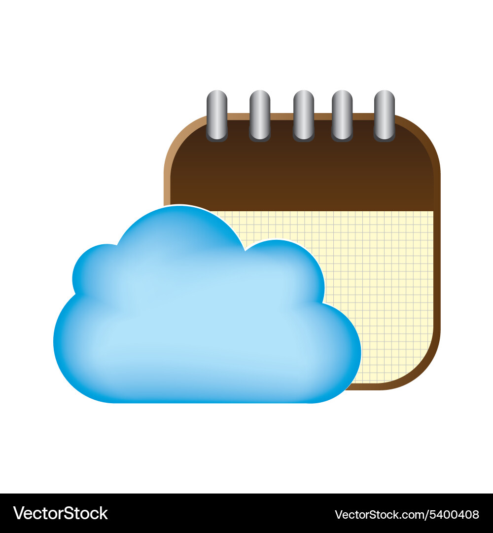 Cloud computing vector image