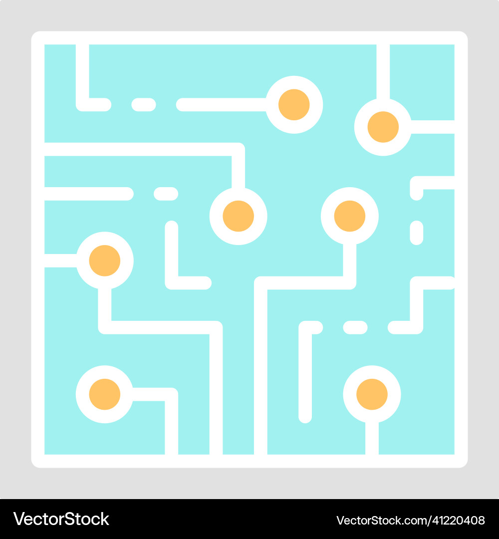 Cpu computer chip electronic circuit processor Cpu computer chip electronic circuit processor vector image