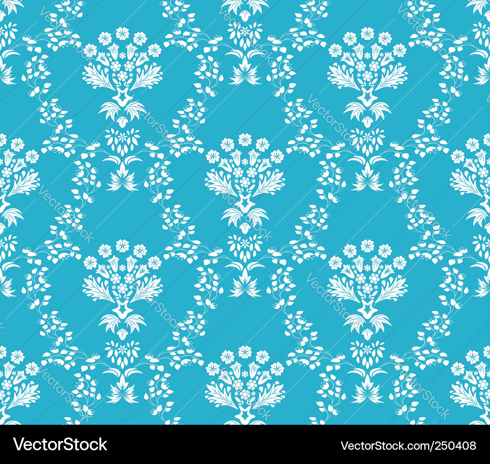 Damask pattern vector image