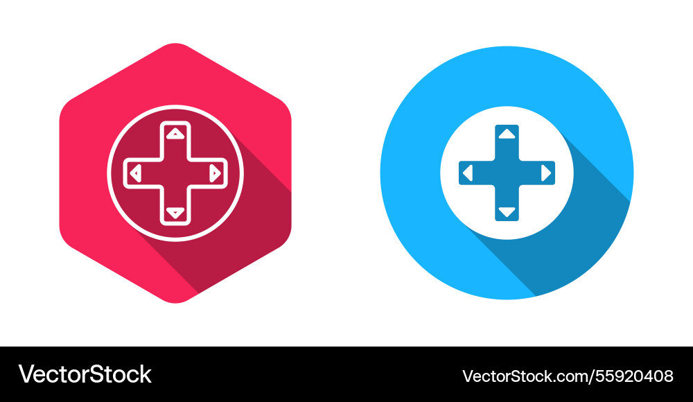 Filled and outline game controller or joystick Filled and outline game controller or joystick vector image