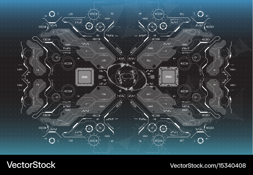 Futuristic User Interface Background vector image