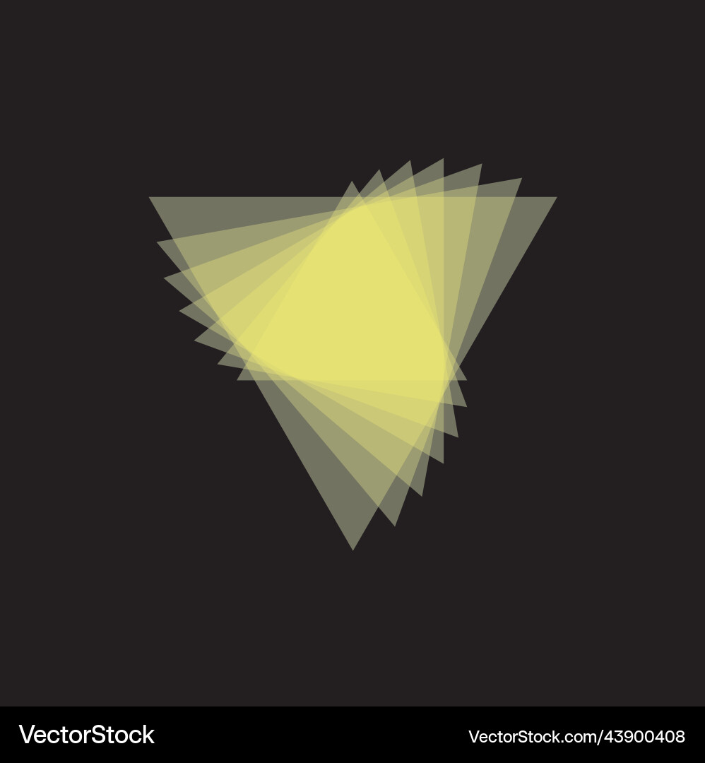 Geometric abstraction in the form of triangles Vector Image