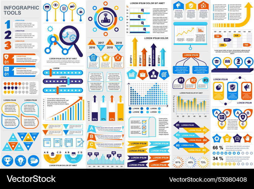 Infographic elements data visualization design Infographic elements data visualization design vector image