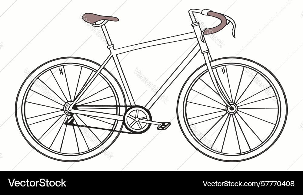 Retro styled bicycle design generative ai Vector Image