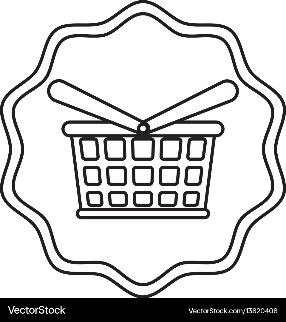 Shopping basket symbol Vector Image