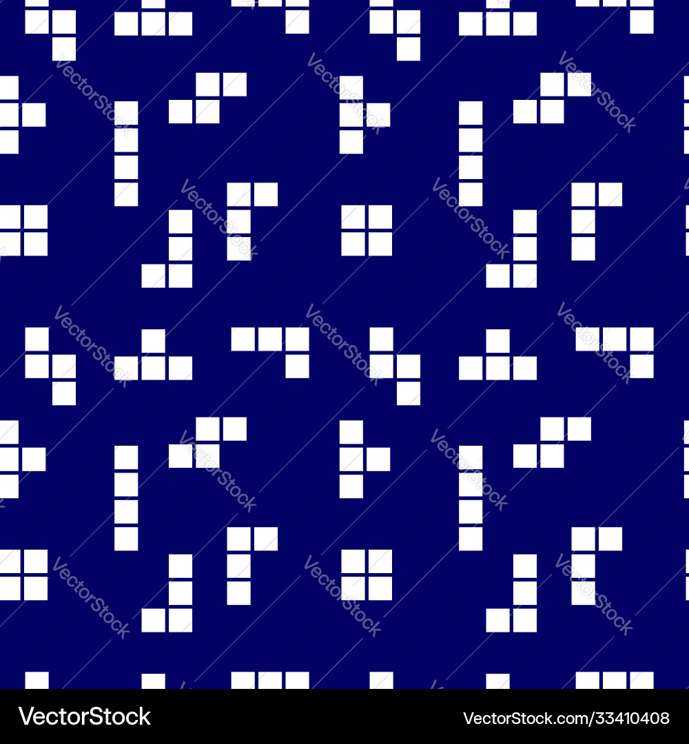 Tetris Block Pattern Vector Image