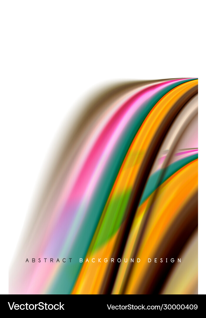 Abstract background - fluid color gradient waves Vector Image