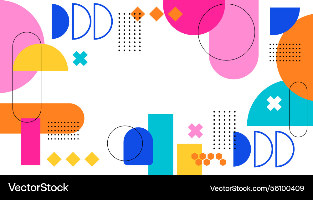 Abstract geometric pattern background Vector Image