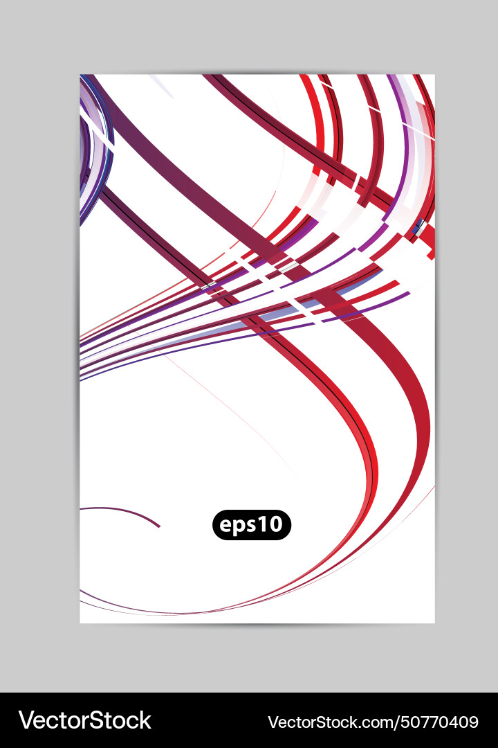 Abstract lines on card background Vector Image