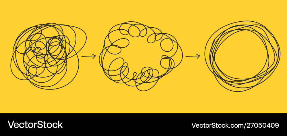 Abstract Problem Solving vector image