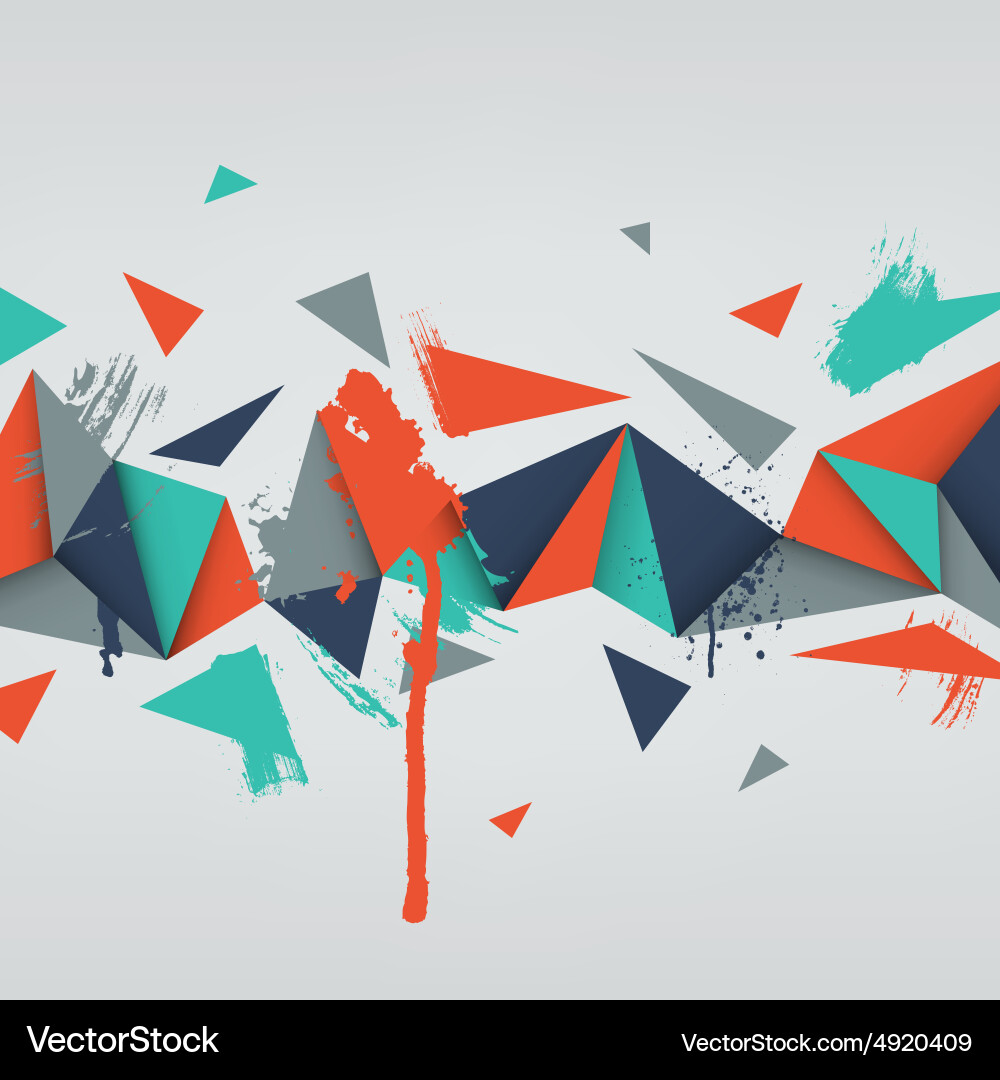 Abstract texture with triangles vector image