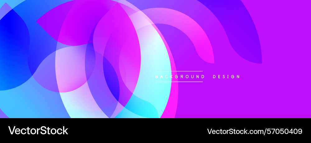 Abstract vibrant circles overlap creating dynamic Abstract vibrant circles overlap creating dynamic vector image