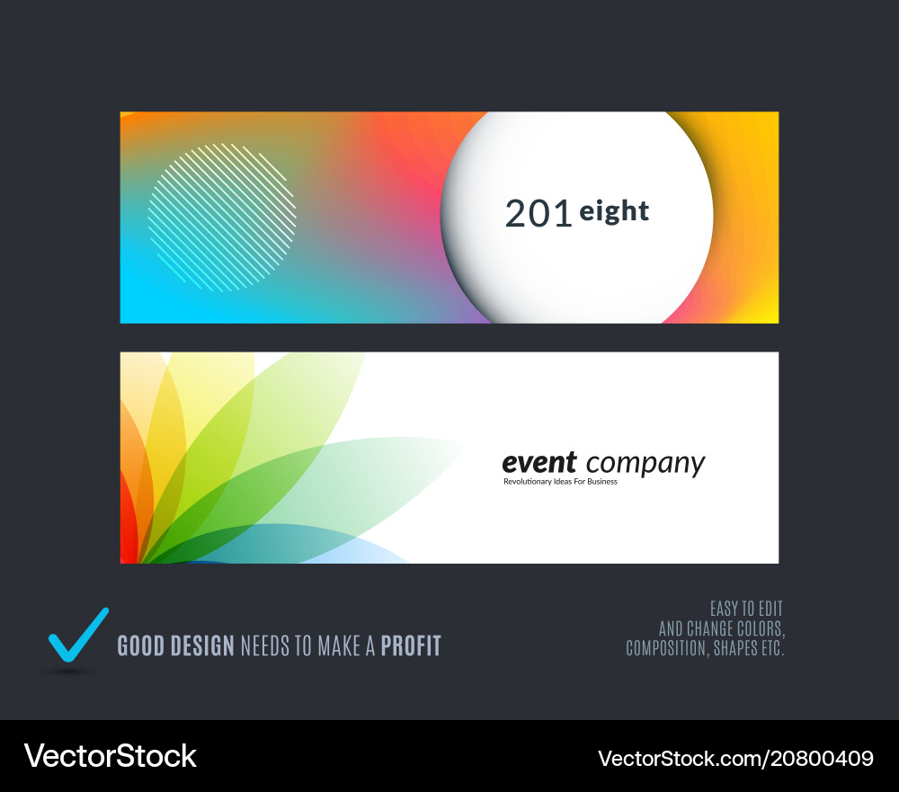 Abstraktes Set von horizontalen Webseiten-Banner Abstraktes Set von horizontalen Webseiten-Banner vektorbild