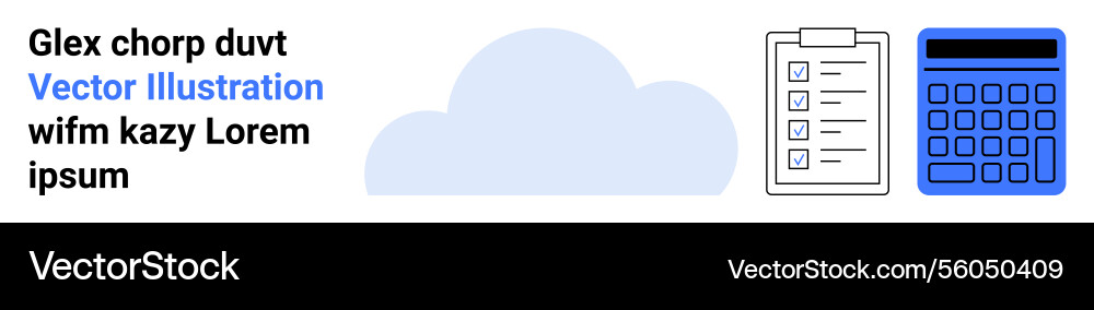 Cloud-based task management with checklist Cloud-based task management with checklist vector image