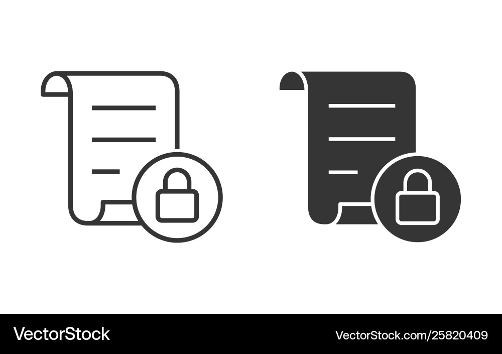 Data security icon for graphic and web Vector Image