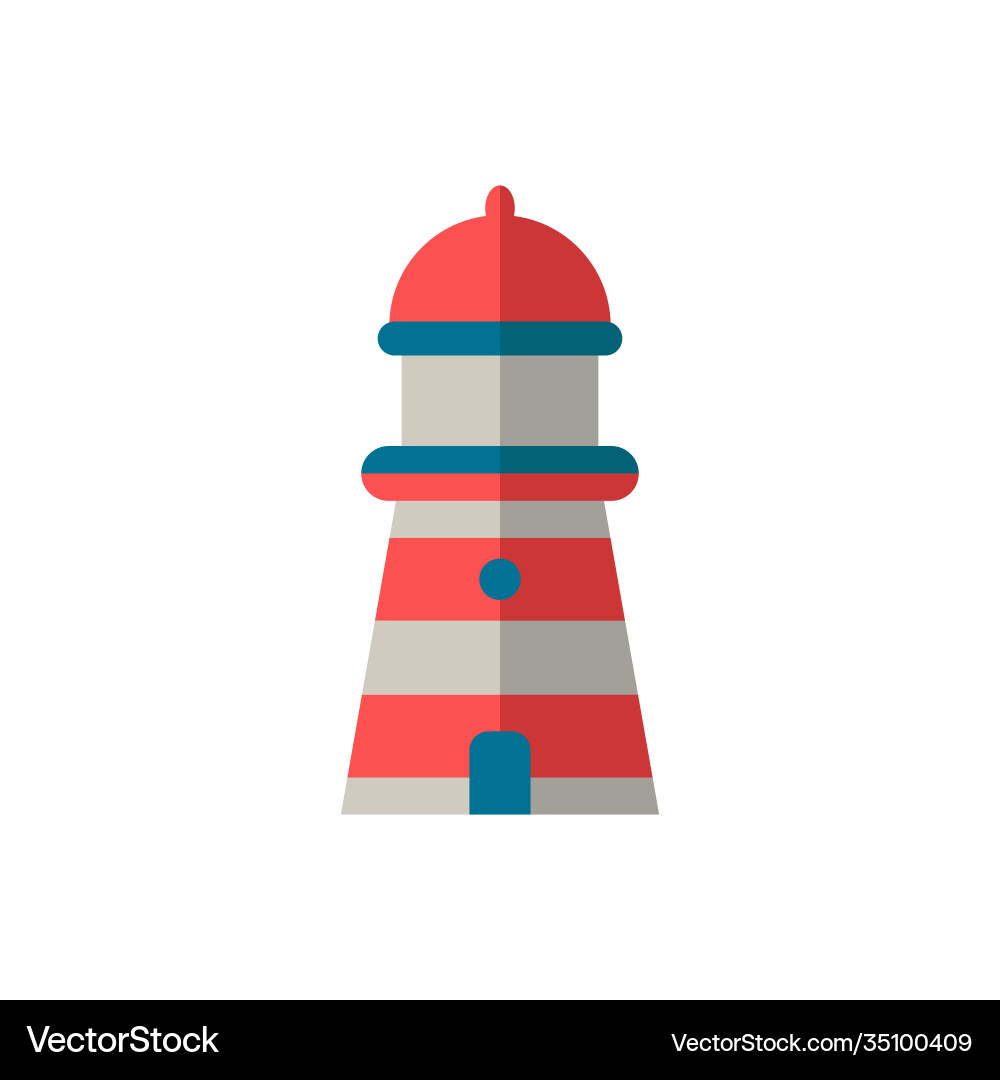 Lighthouse icon simple element from port vector image