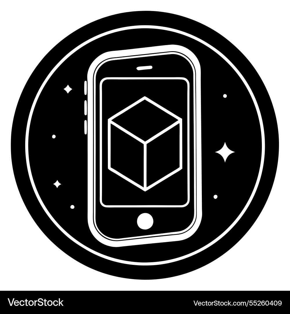 Smartphone display showing brightness adjustment Vector Image