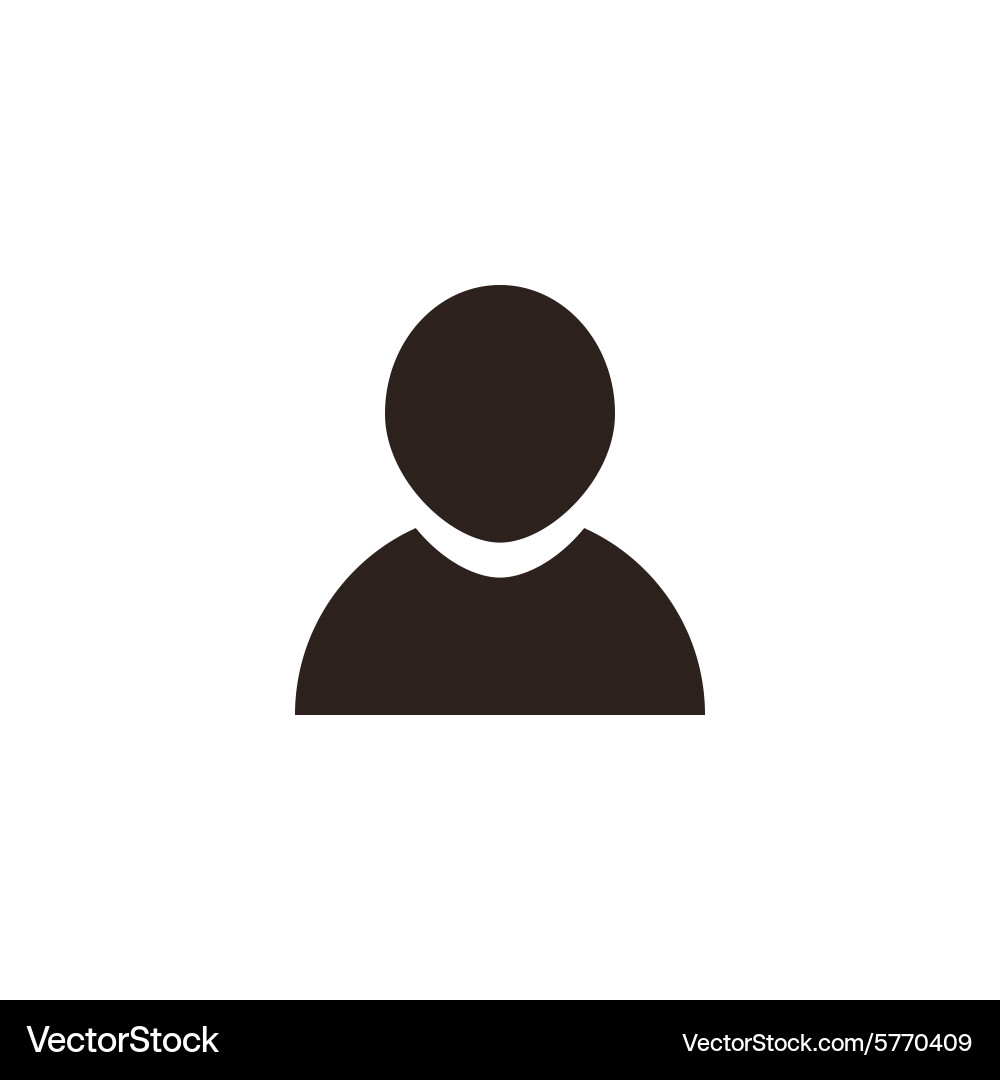 User Icon - Account Button vector image
