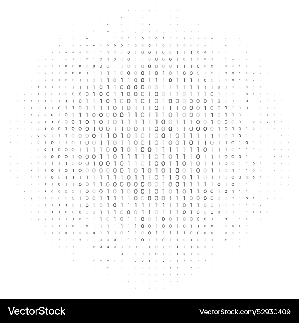 Web tech white background with binary code Web tech white background with binary code vector image