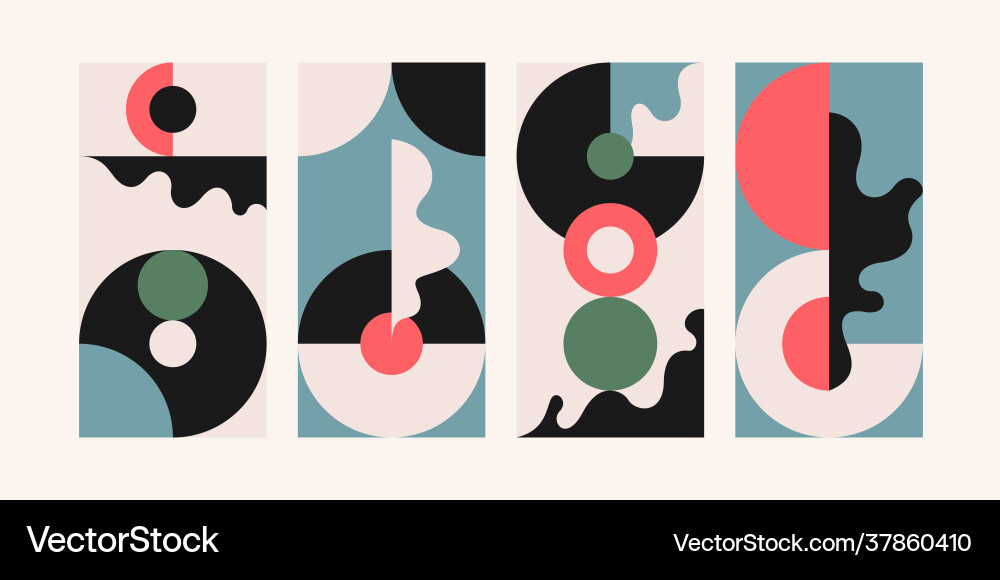A set abstract design backgrounds vector image