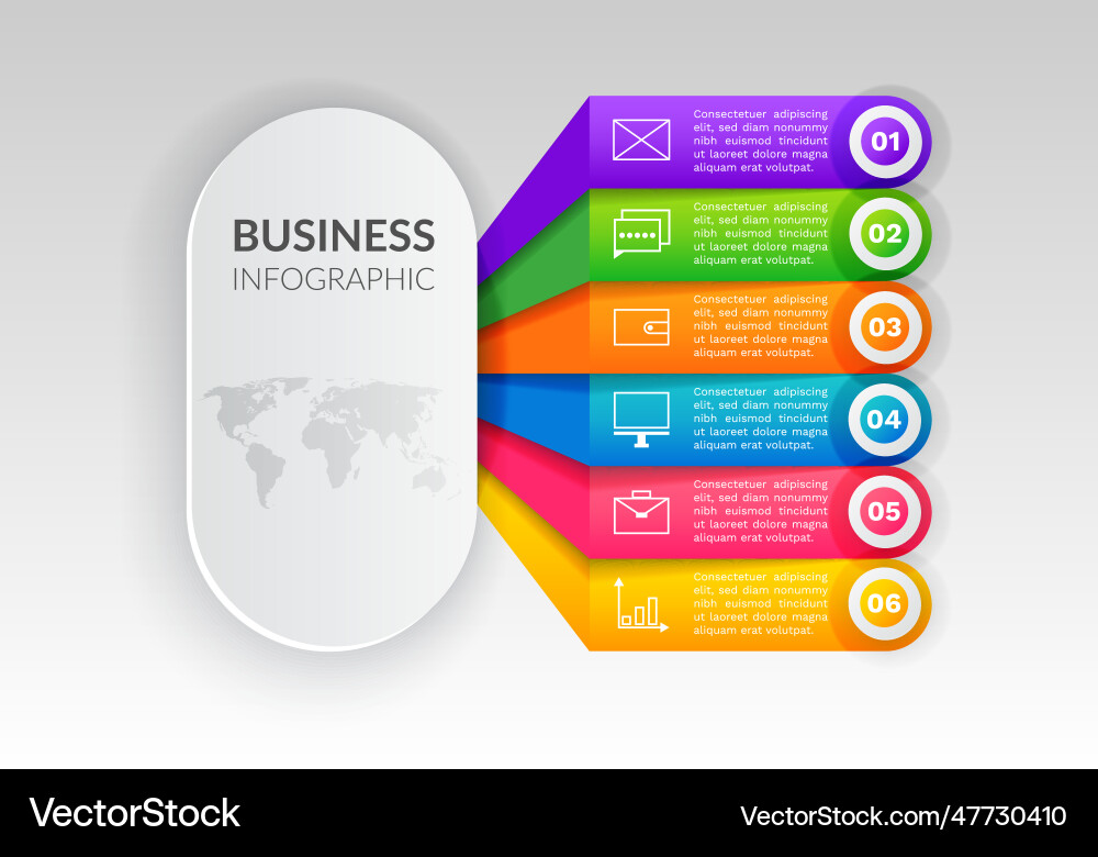 Abstract background with steps parts options Abstract background with steps parts options vector image