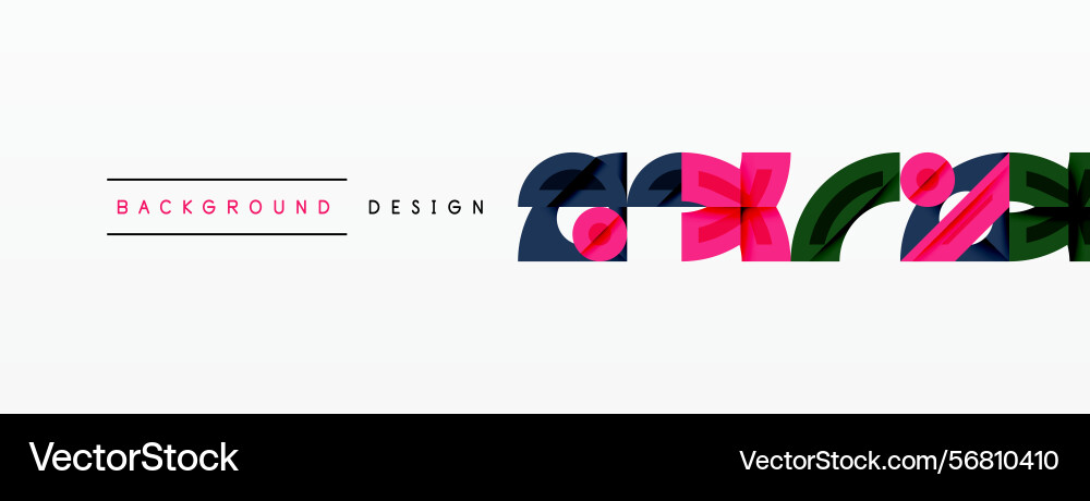 Abstract design features overlapping colorful Abstract design features overlapping colorful vector image