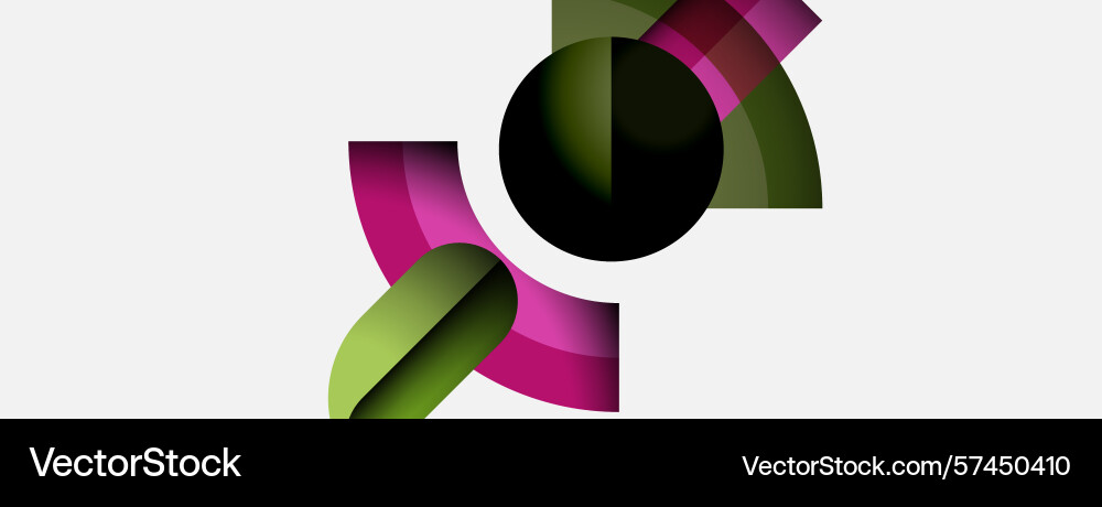 Abstract shapes overlap creating dynamic Abstract shapes overlap creating dynamic vector image