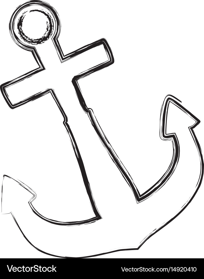 Anchor nautical object Vector Image