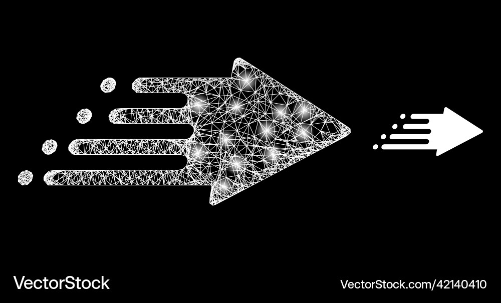 Bright mesh speed process with lightspots Bright mesh speed process with lightspots Vector Image