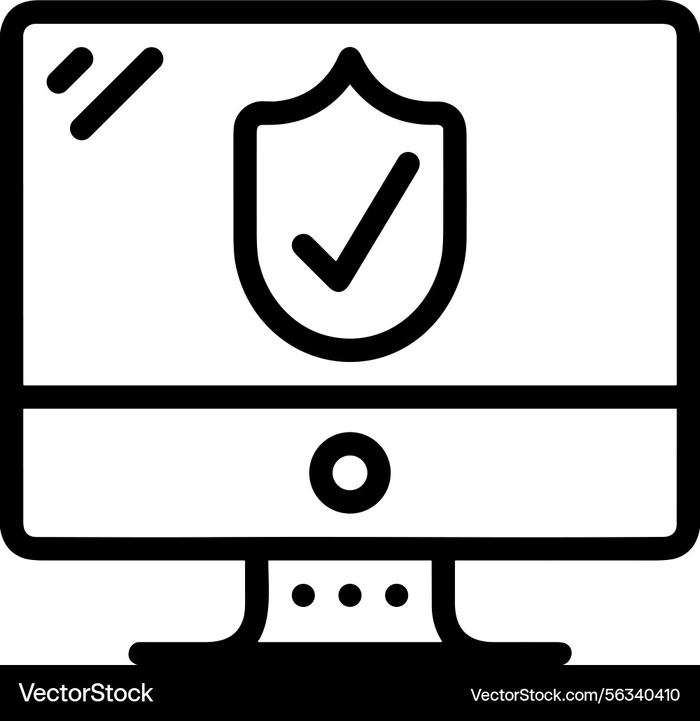 Computer icon symbol image Vector Image