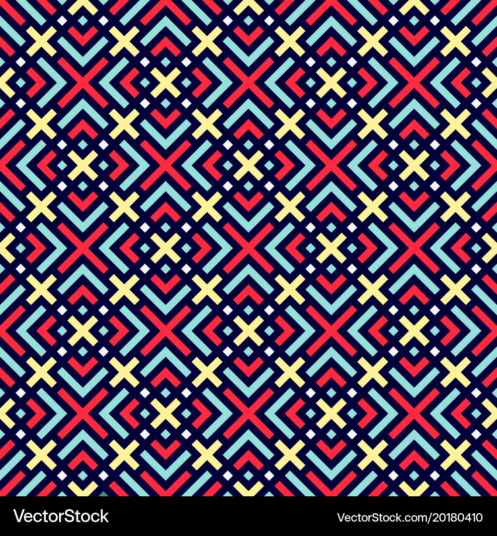 Cross Geometric Pattern vector image