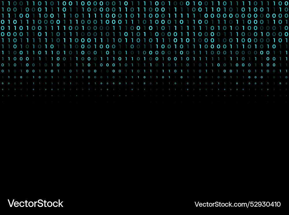 Digitale binäre Code Tech Matrix Wallpaper Digitale binäre Code Tech Matrix Wallpaper vektorbild