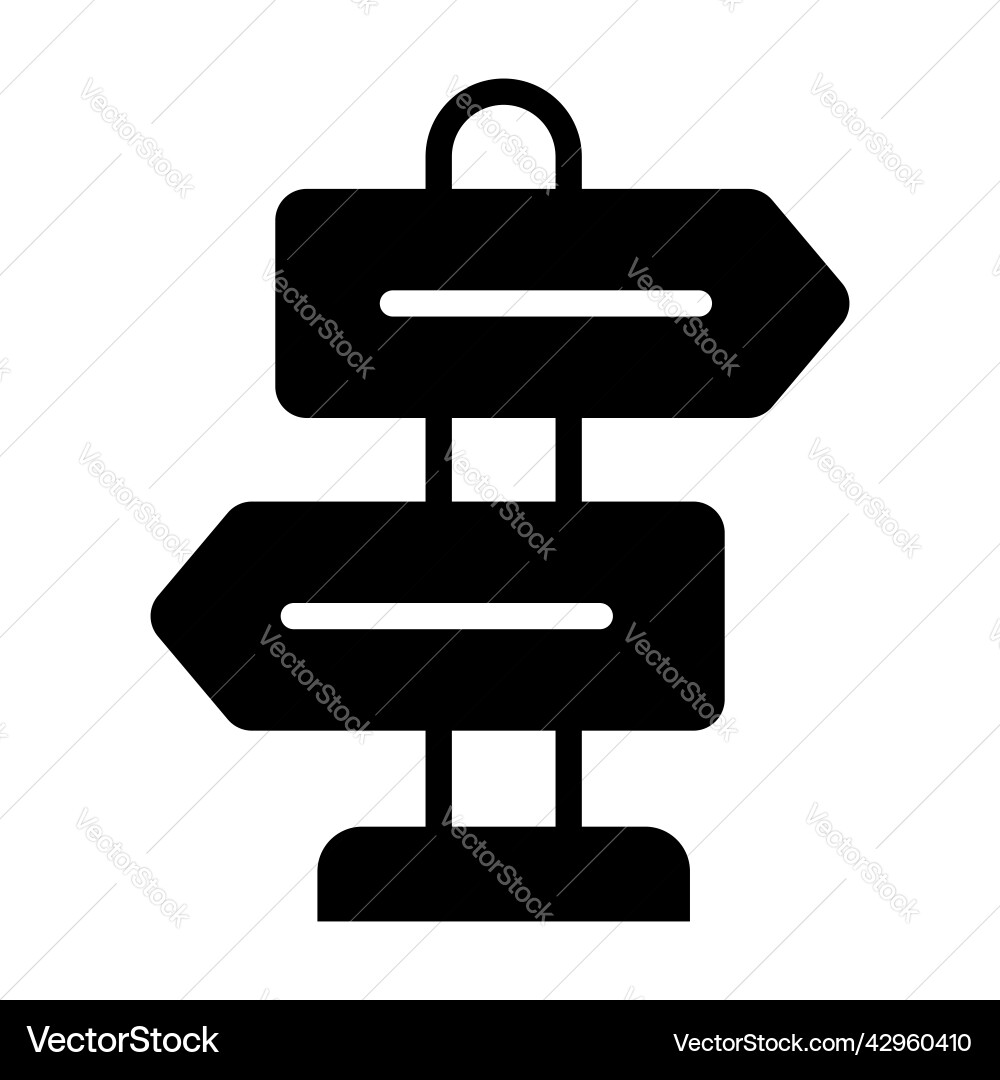 Guidepost finance related line icon editable vector image